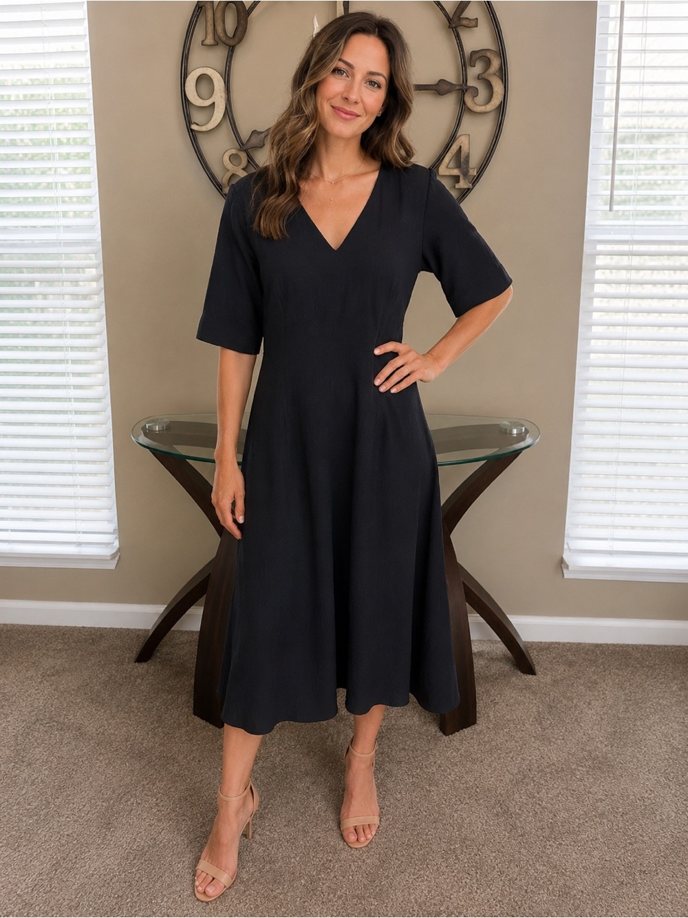 Lafayette 148 New York Wool Sheath Dress‎ Size 16